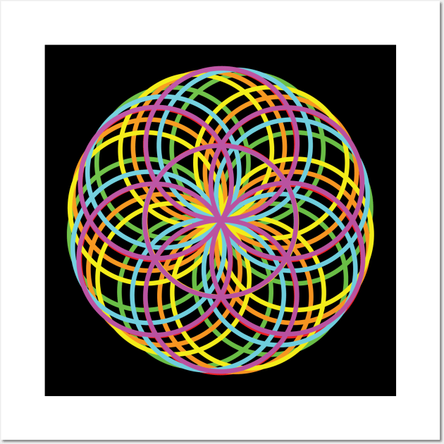 Rainbow Seed of Life Wall Art by Lumina